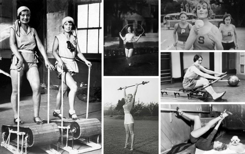 vintage ladies workout