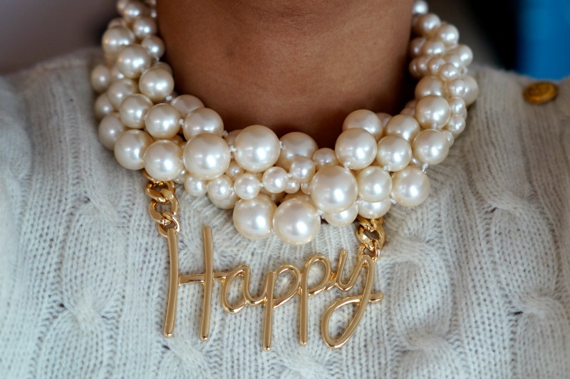 C. Wonder Pearl Necklace, Wet Seal Happy Necklace