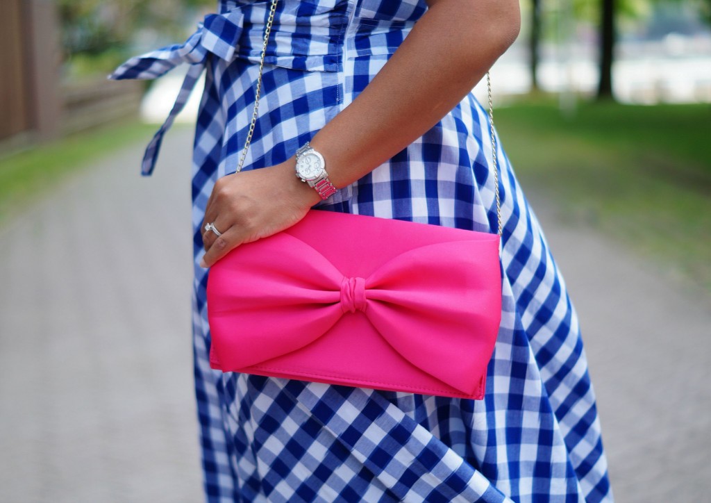 Pink Bow Clutch