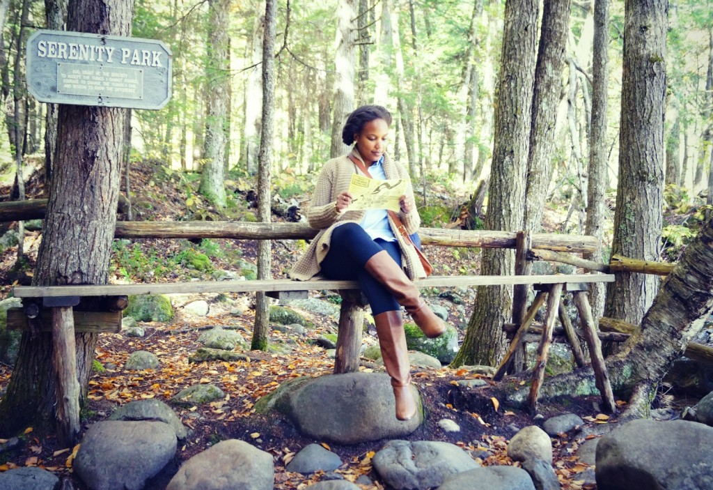 What to Wear in the Adirondacks: Flyaway Cardigan + Leggings