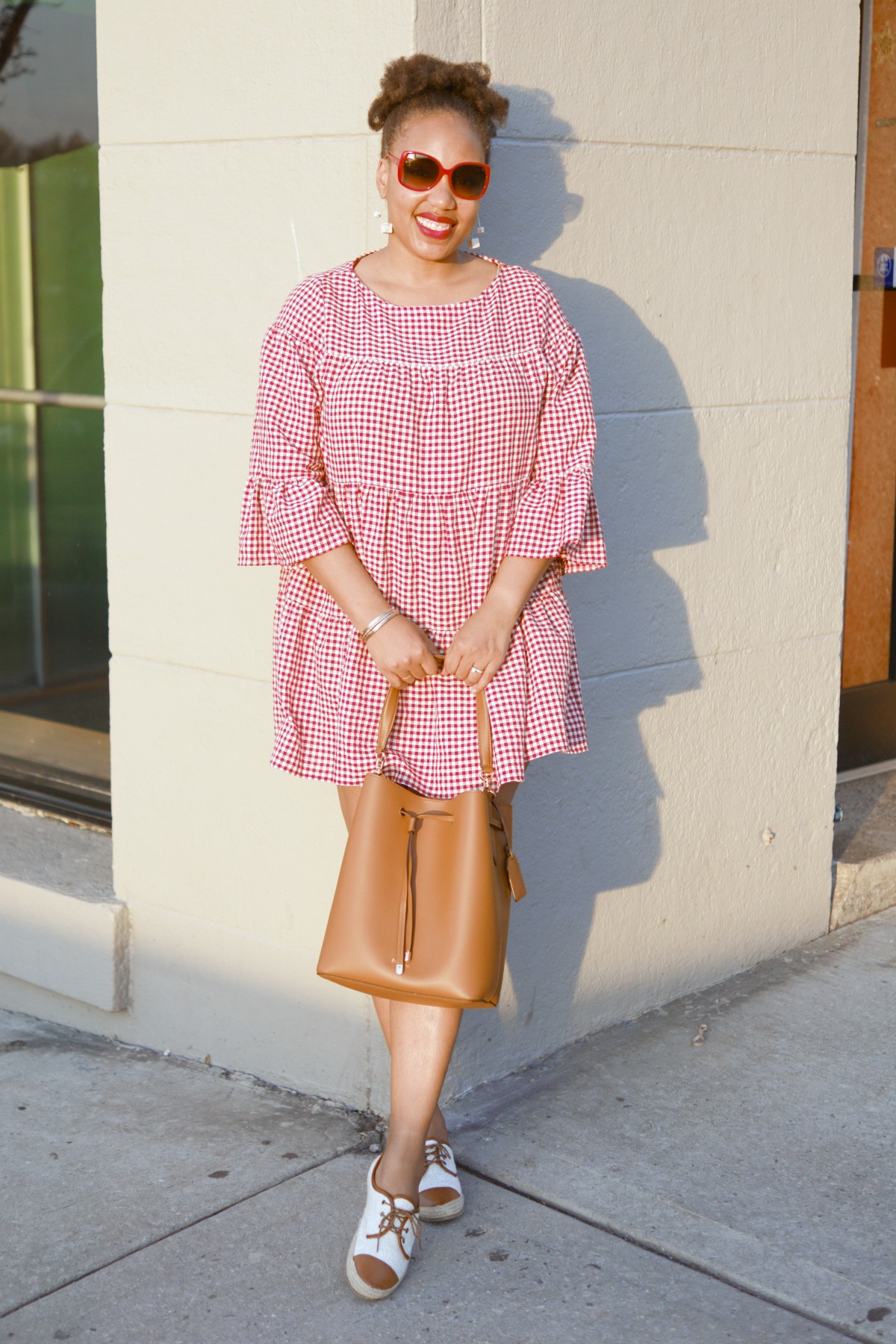 Zara Gingham Dress, how to wear gingham, nyc fashion blogger, gingham trend