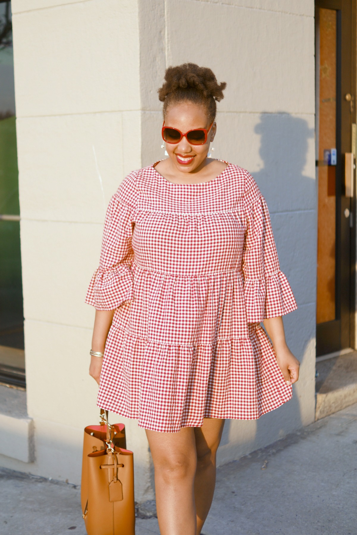 Zara Gingham Dress, how to wear gingham, nyc fashion blogger, gingham trend