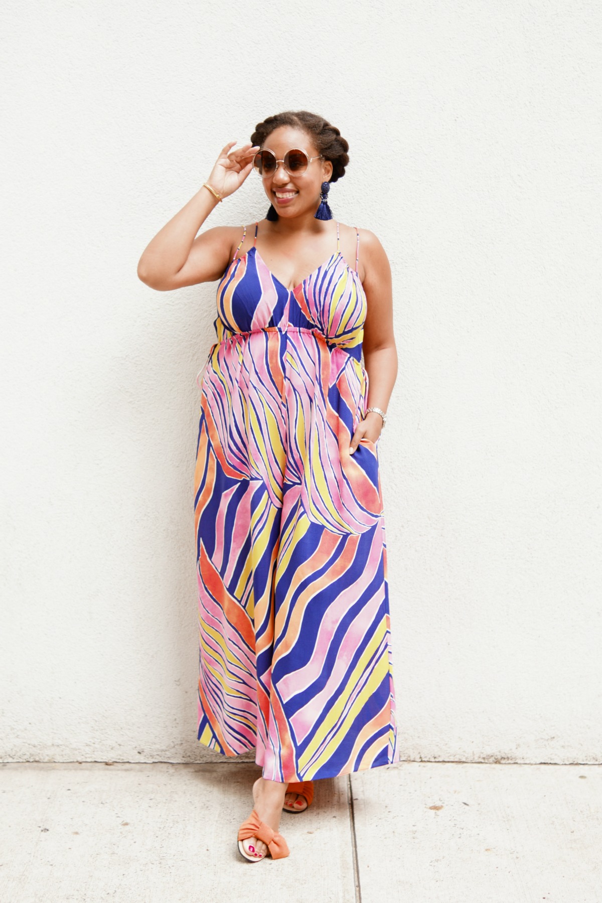 Colorful Anthropologie Jumpsuit