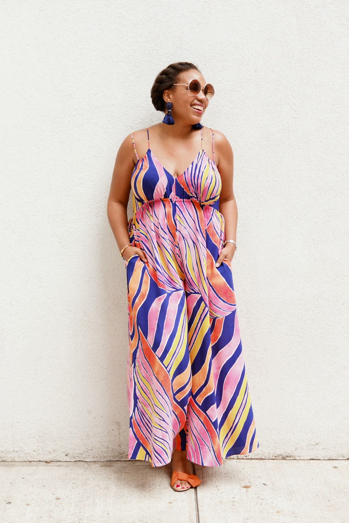 Colorful Anthropologie Jumpsuit