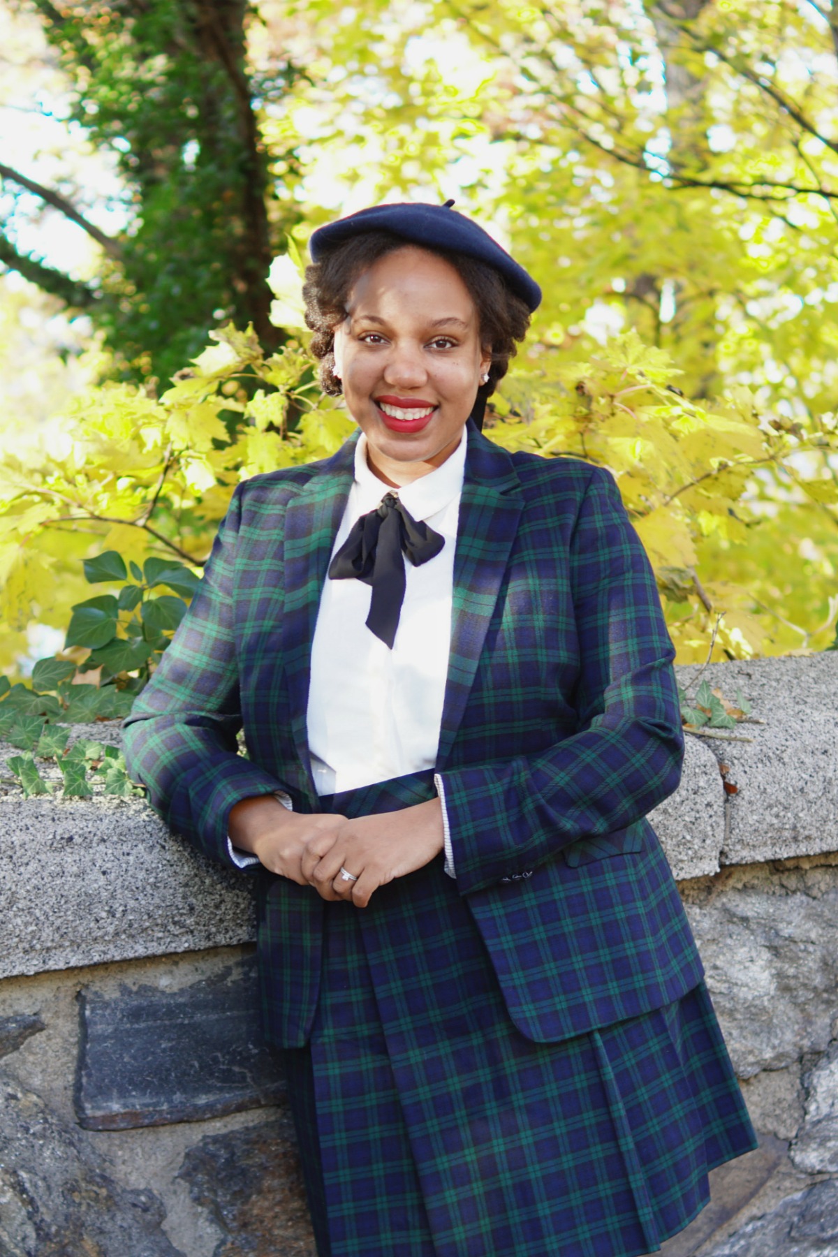 black watch plaid, black watch tartan, brooks brothers red fleece, plaid suit for women, closet confections, nyc fashion blogger