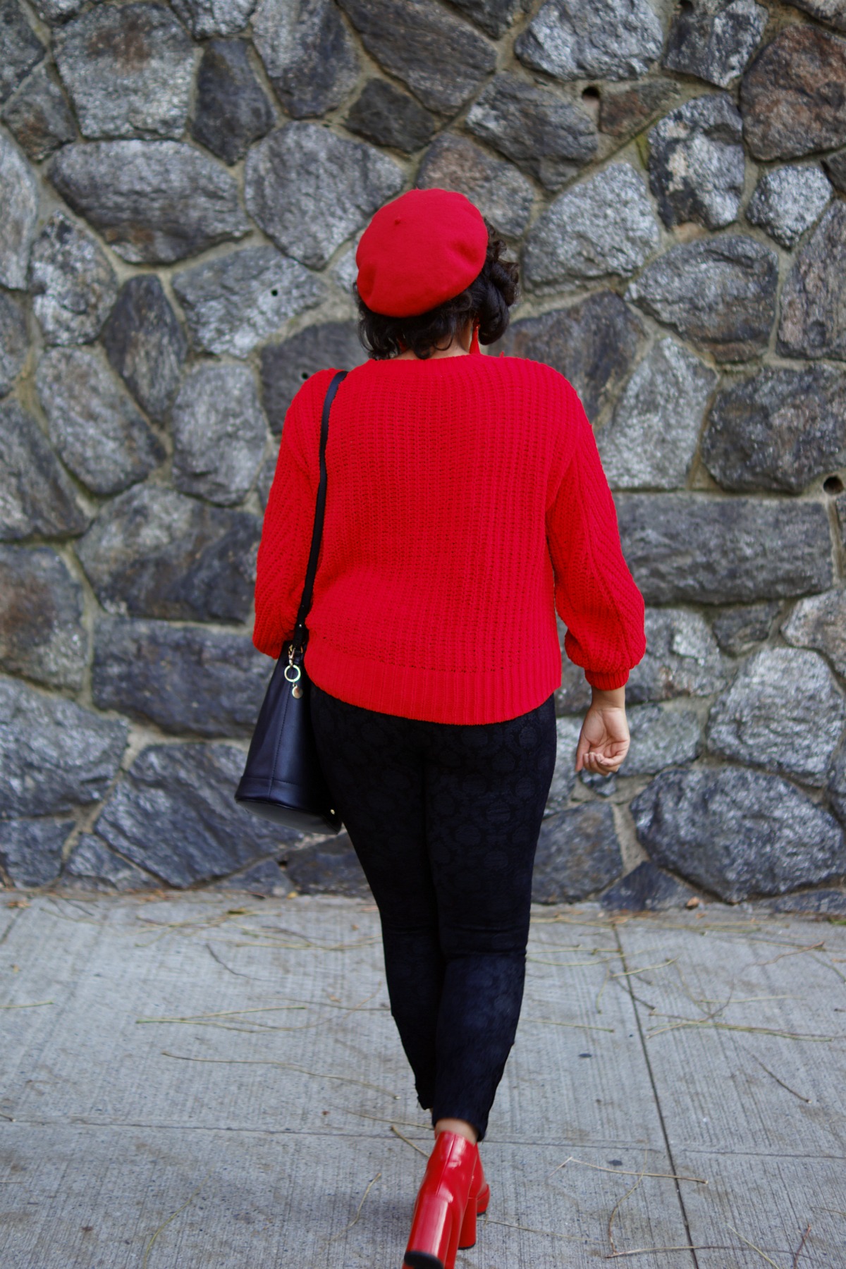how to wear a red beret, nyc fashion blog, closet confections