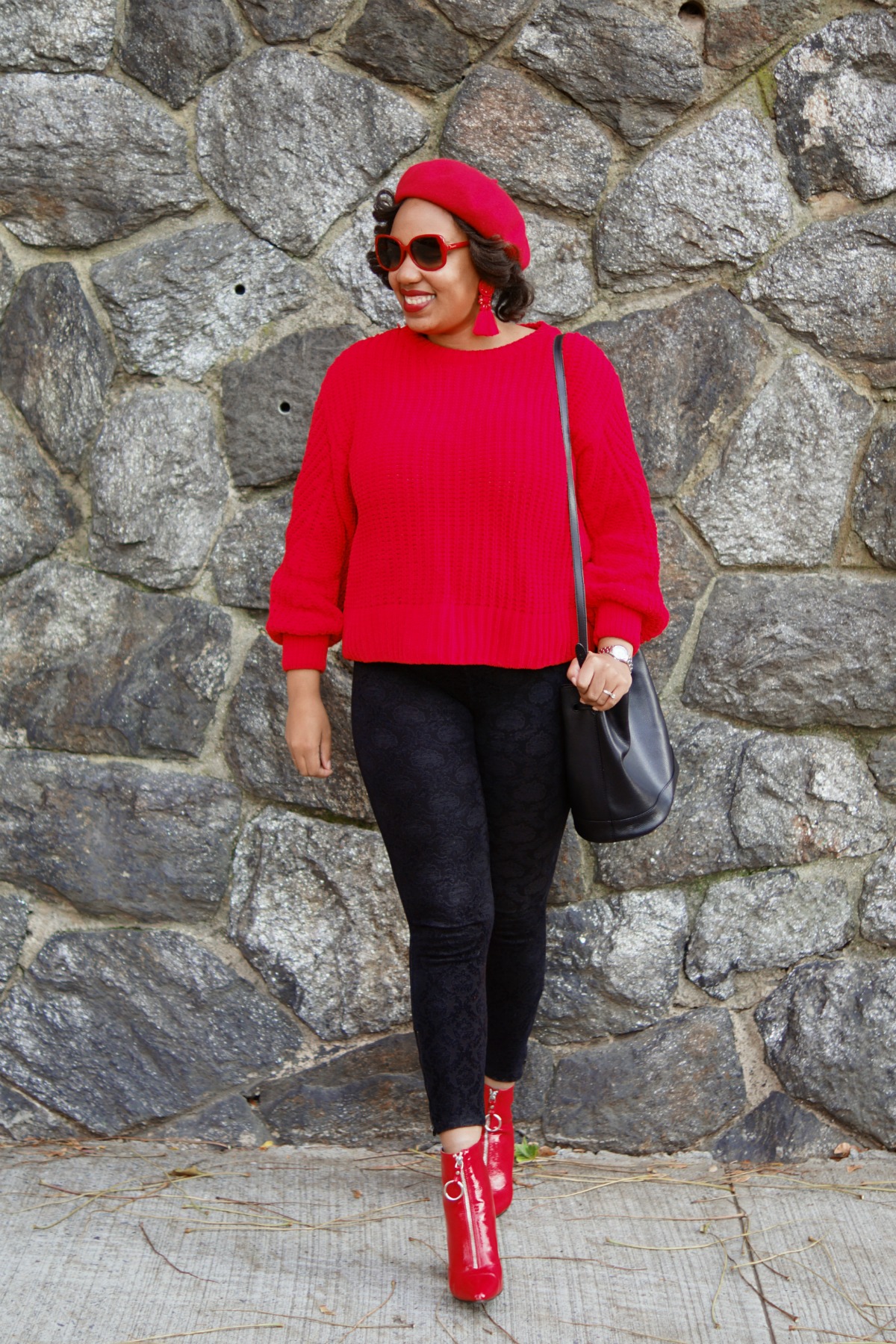 how to wear red ankle boots, nyc fashion blog, closet confections