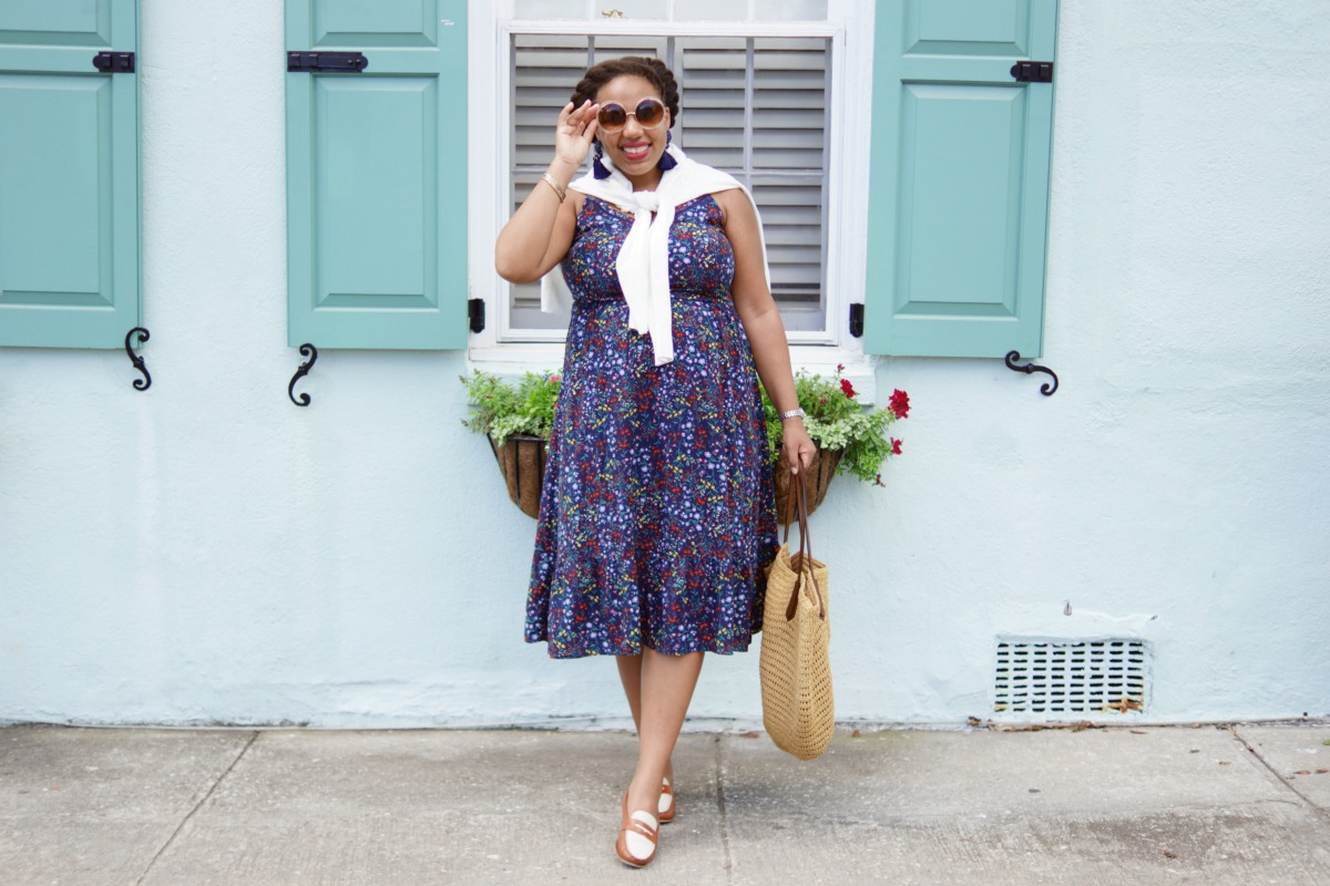 Old Navy Maternity, Maternity Fashion, Floral Midi Dress, Second Trimester Fashion, Charleston Fashion, Babymoon Outfit Ideas, What to Wear in Charleston
