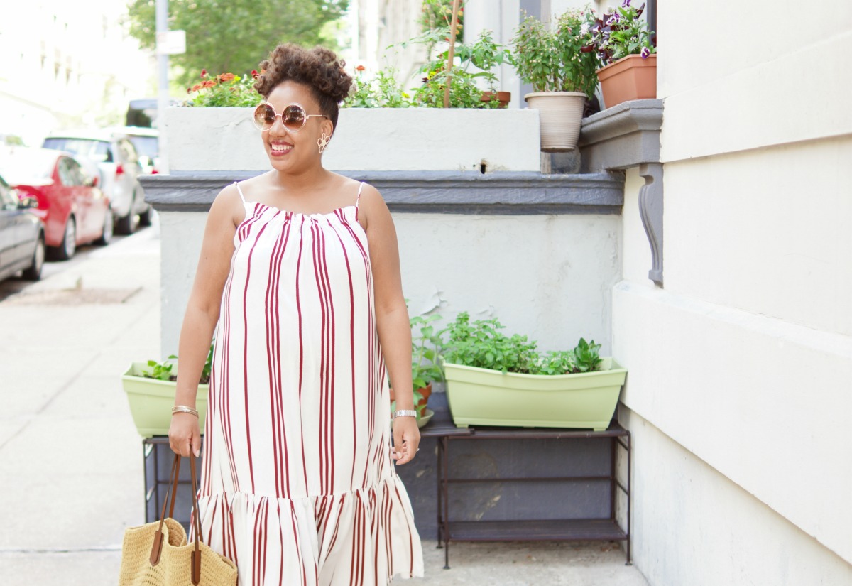 H&M Stripe Maxi Dress, nyc fashion blogger, mommy fashion, nyc mommy blogger