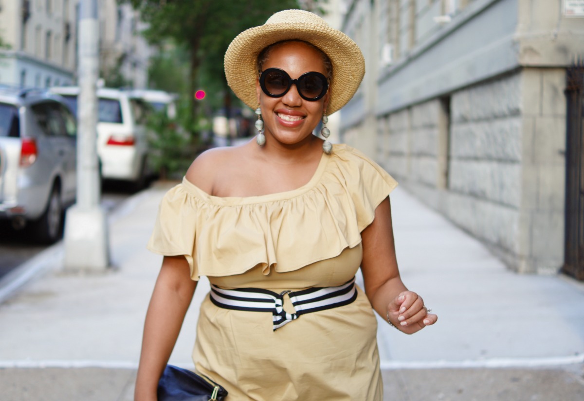 target style, who what wear, closet confections, fashion blogger, off-shoulder midi dress