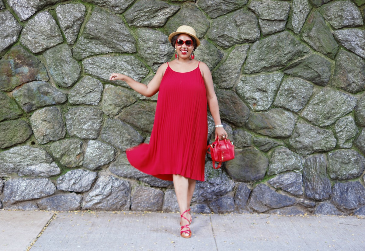 H&M Little Red Dress, NYC Fashion Blogger, Closet Confections