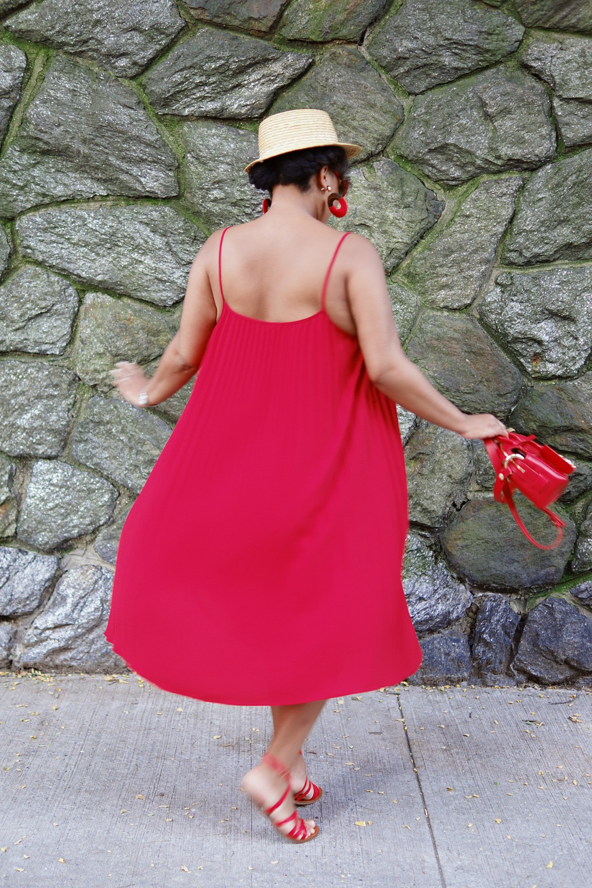 H&M Little Red Dress, NYC Fashion Blogger, Closet Confections
