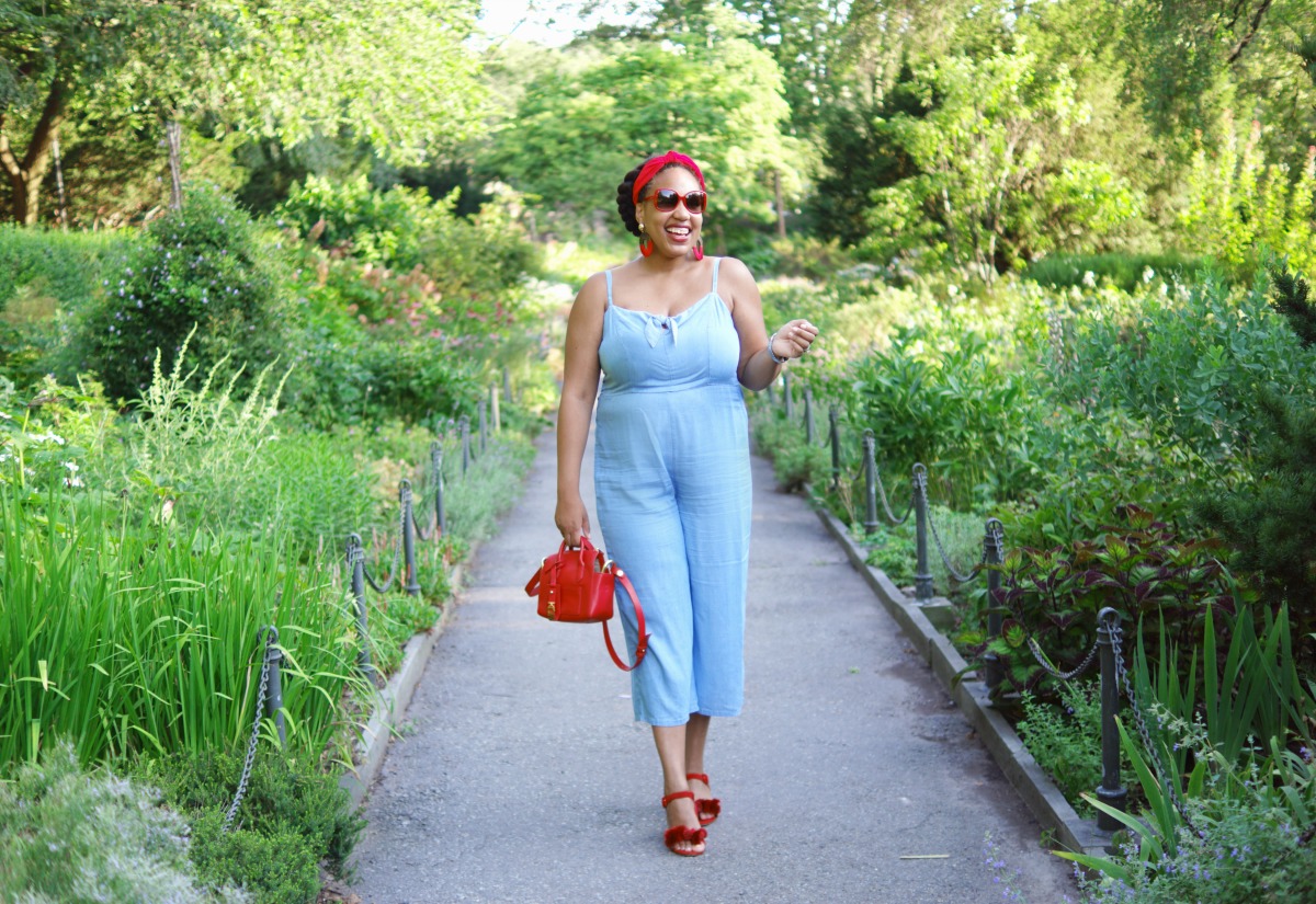Old Navy Chambray Jumpsuit, Closet confections, NYC Fashion Blogger, NYC Mommy Blogger